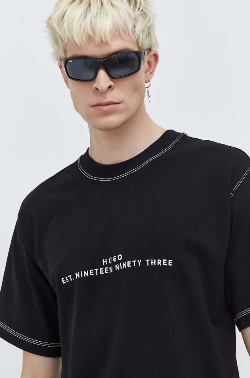 HUGO T-shirt Uomo Nero 2232771