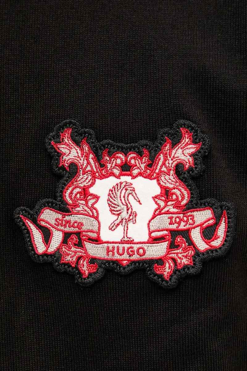 HUGO T-shirt Uomo Nero 3152125 miniatura 5