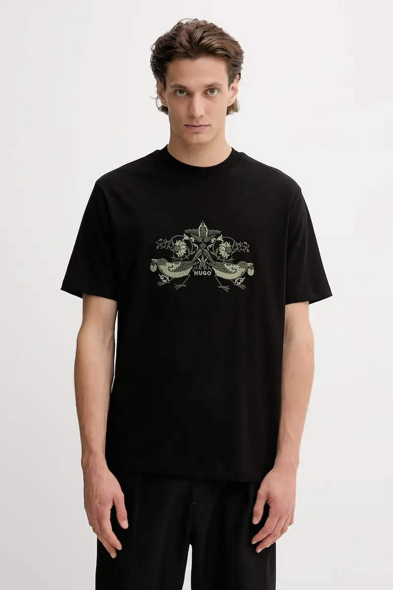 HUGO T-shirt Uomo Nero 3152570