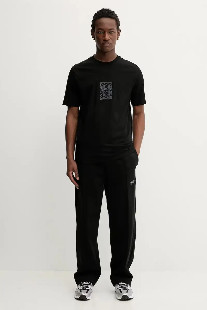 HUGO T-shirt Uomo Nero 3777814 miniatura 2