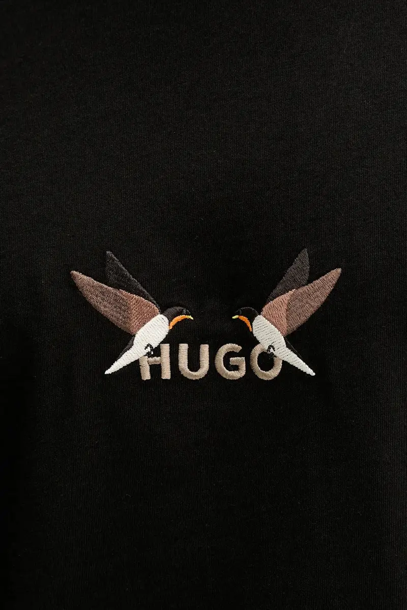 HUGO T-shirt Uomo Nero 3646220 miniatura 5