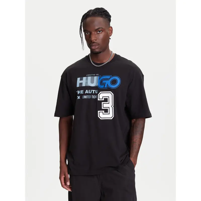HUGO T-shirt Nero 3225512