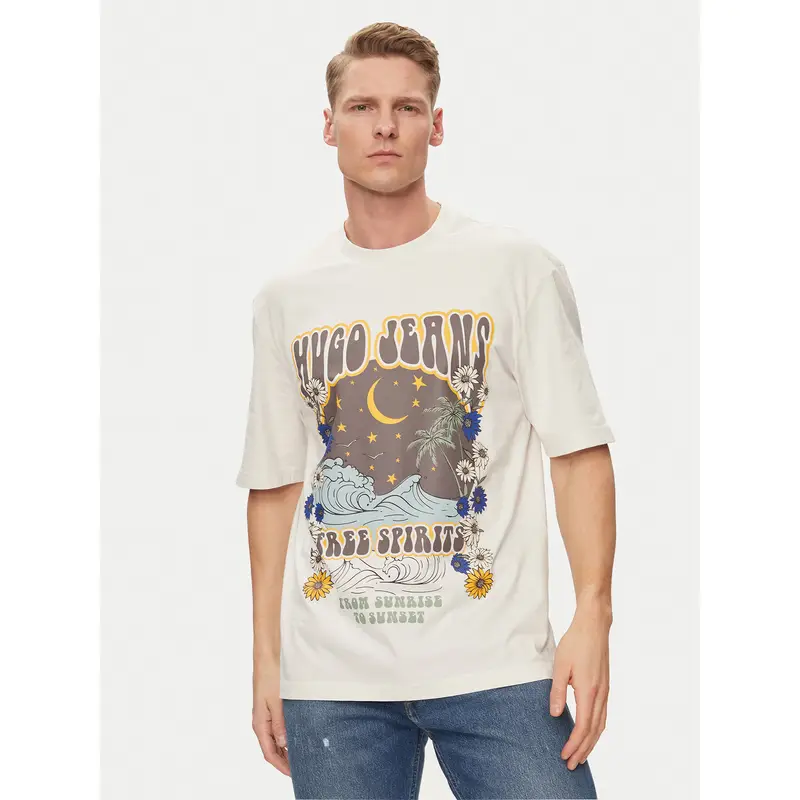 HUGO T-shirt Beige 3204726