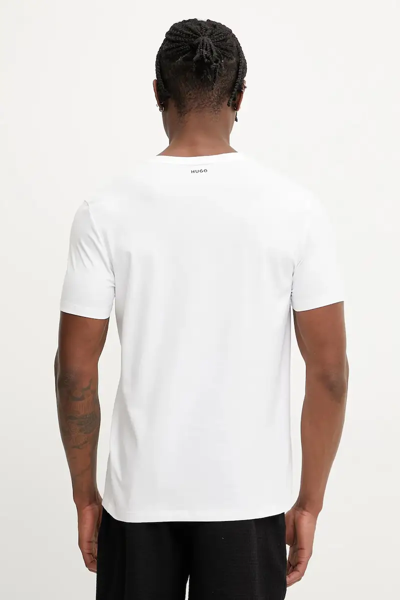 HUGO T-shirt Uomo Bianco 2982379 miniatura 3