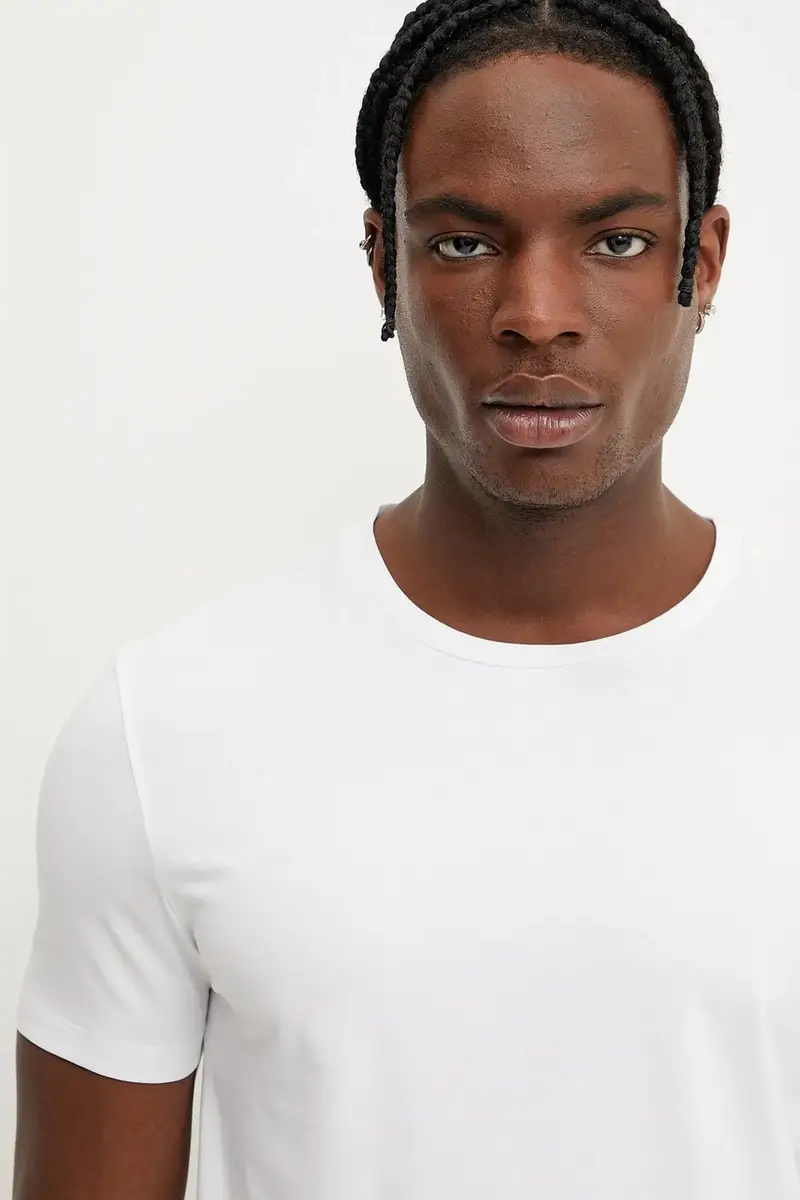 HUGO T-shirt Uomo Bianco 2982379 miniatura 4