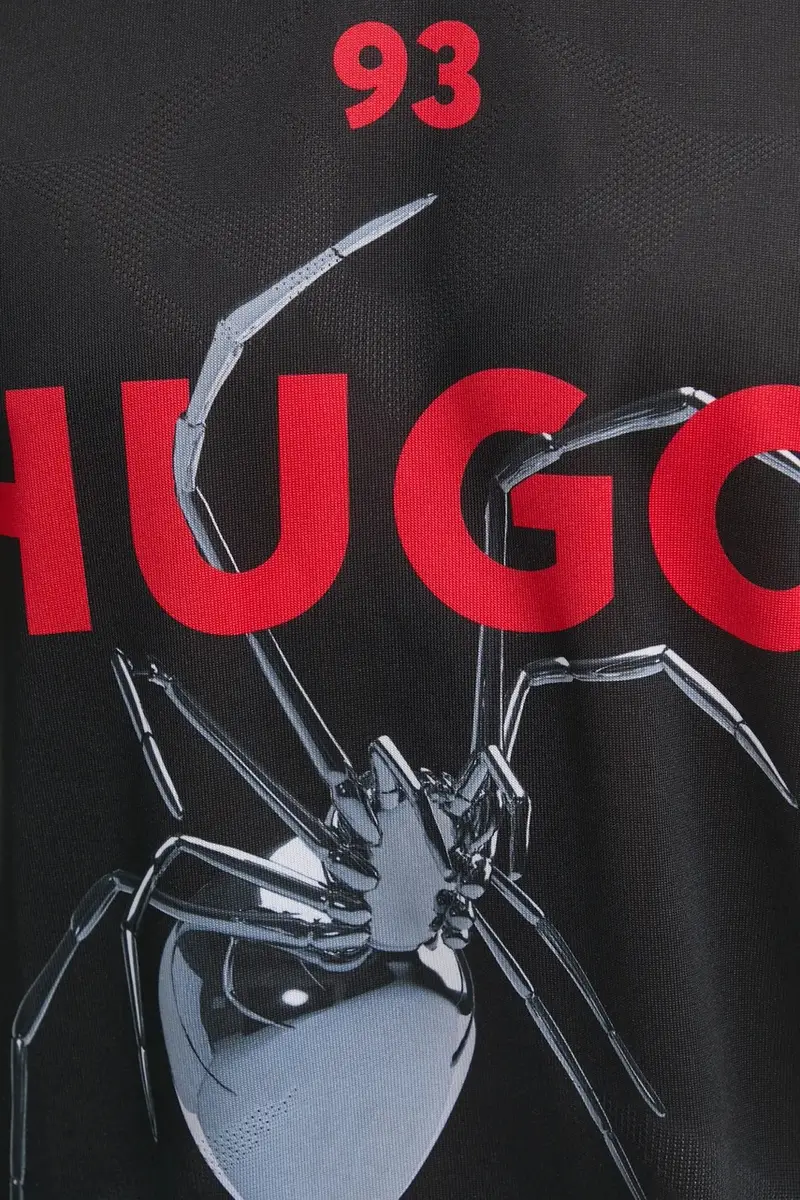 HUGO T-shirt Uomo Nero 3327136 miniatura 5