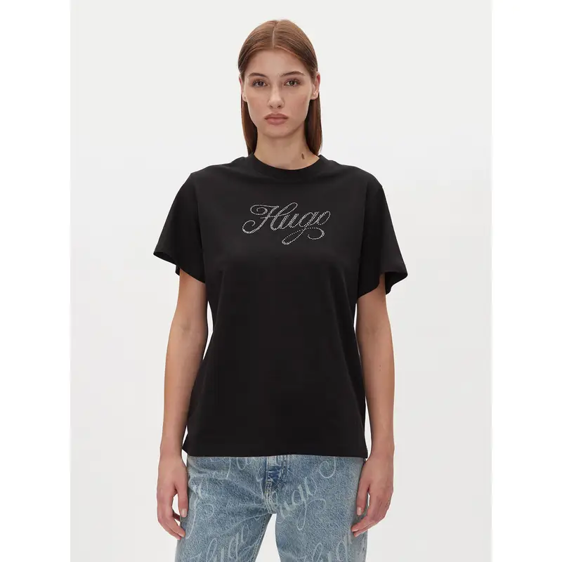 HUGO T-shirt Nero 3694899