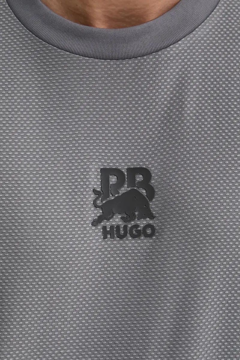 HUGO T-shirt Uomo Grigio 3487921 miniatura 5