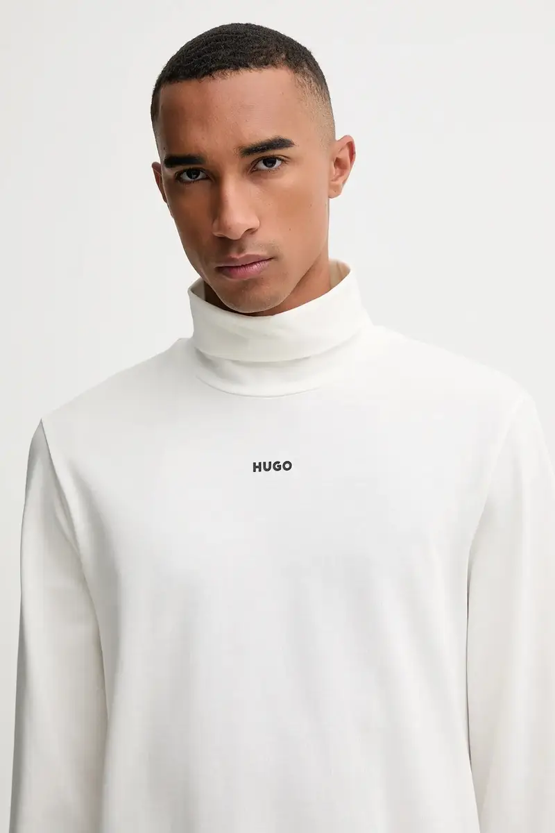 top a maniche lunghe in cotone colore bianco 50547372 miniatura 4