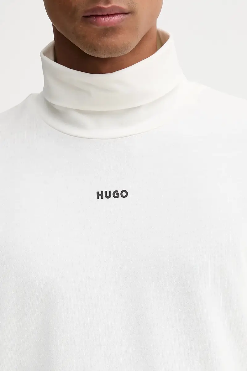 top a maniche lunghe in cotone colore bianco 50547372 miniatura 5