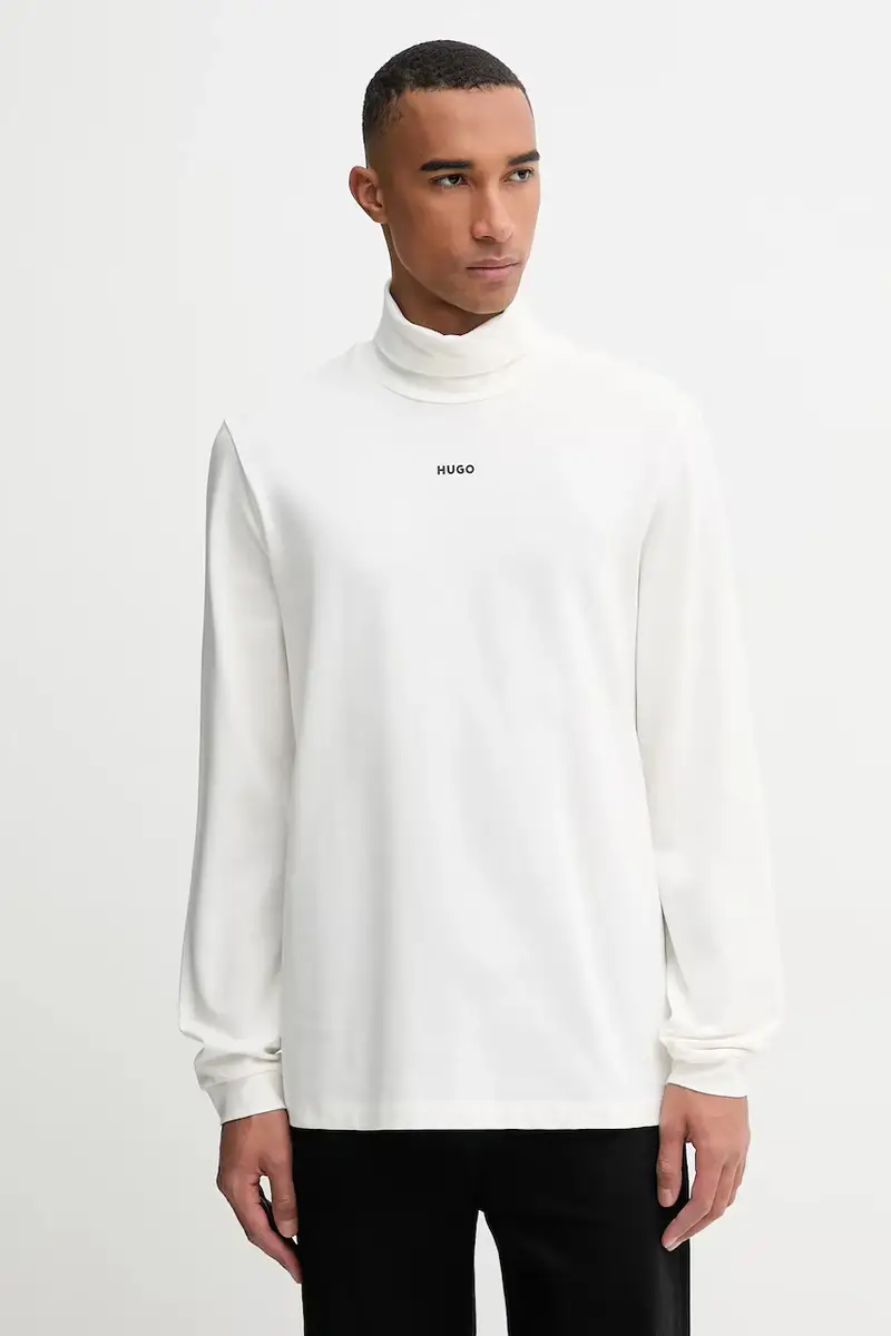 top a maniche lunghe in cotone colore bianco 50547372