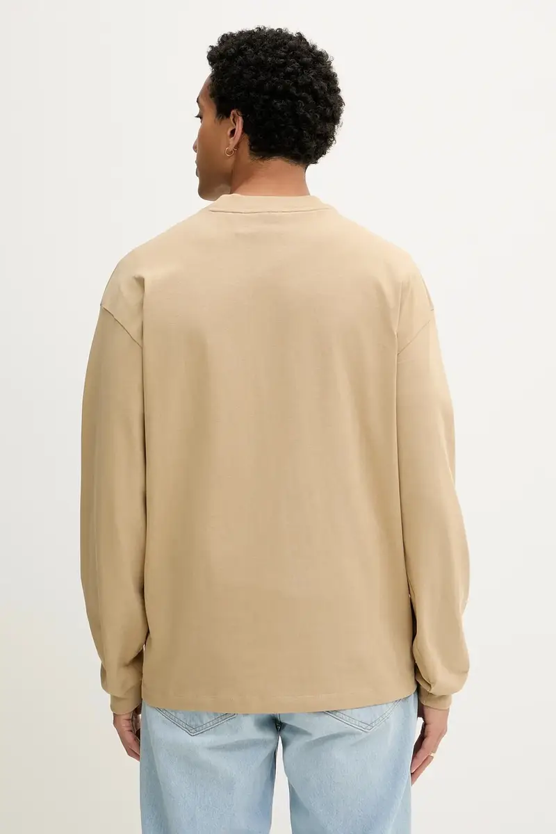 top a maniche lunghe in cotone colore verde 50511029 miniatura 3