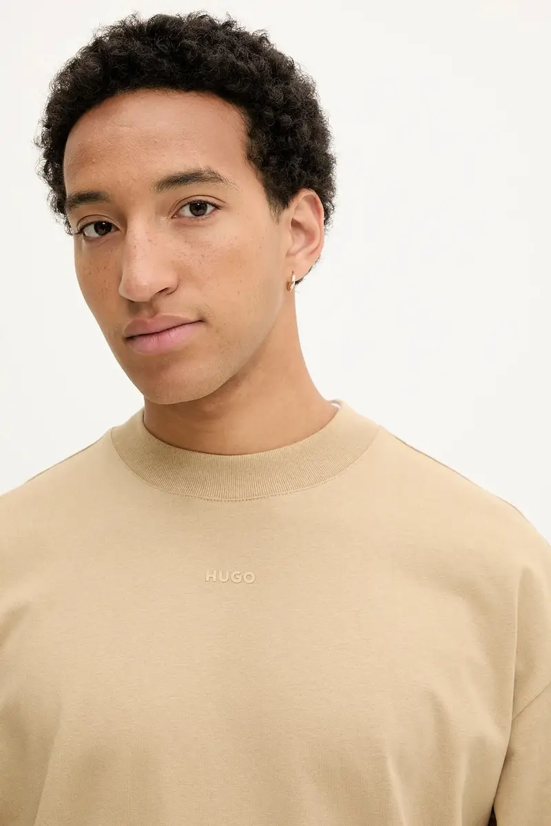 top a maniche lunghe in cotone colore verde 50511029 miniatura 4