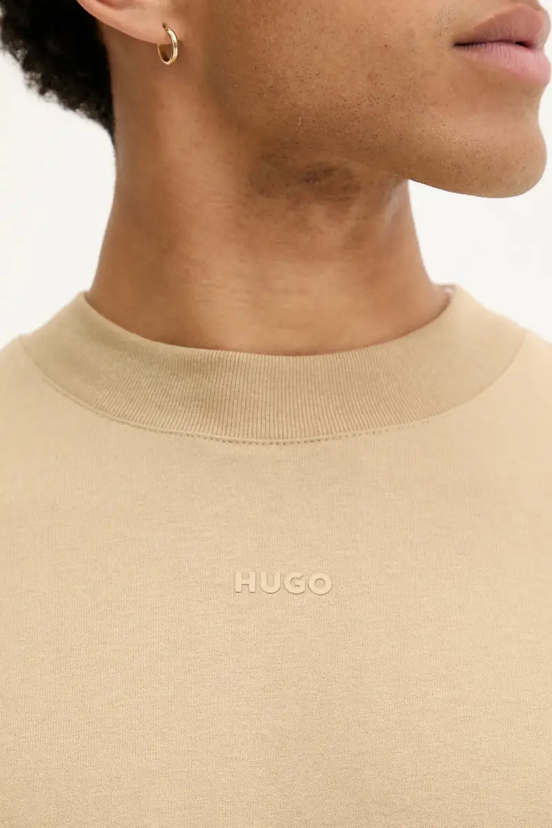 top a maniche lunghe in cotone colore verde 50511029 miniatura 5