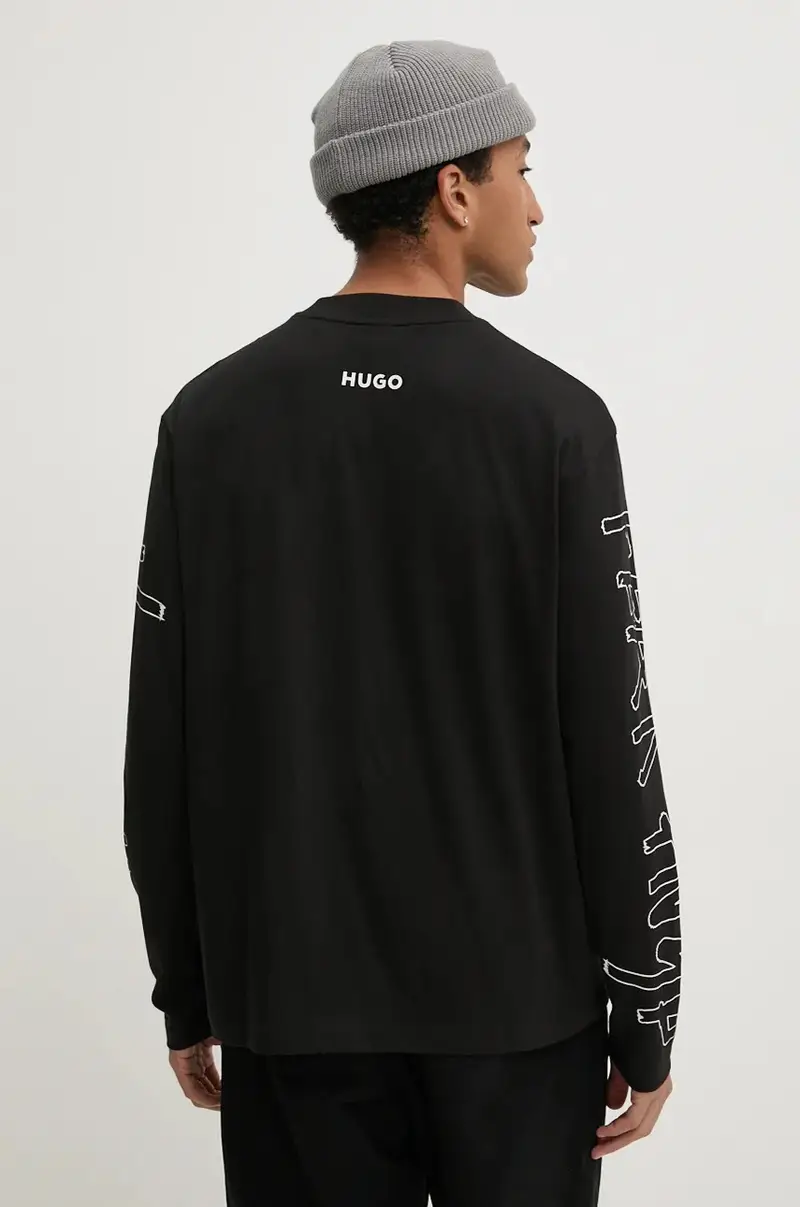 HUGO Top Nero 4214942 miniatura 3