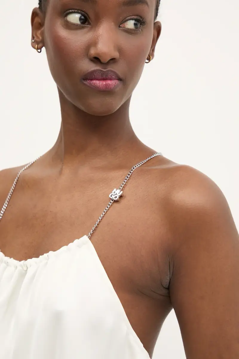 HUGO Top Donna Beige 3292328 miniatura 4