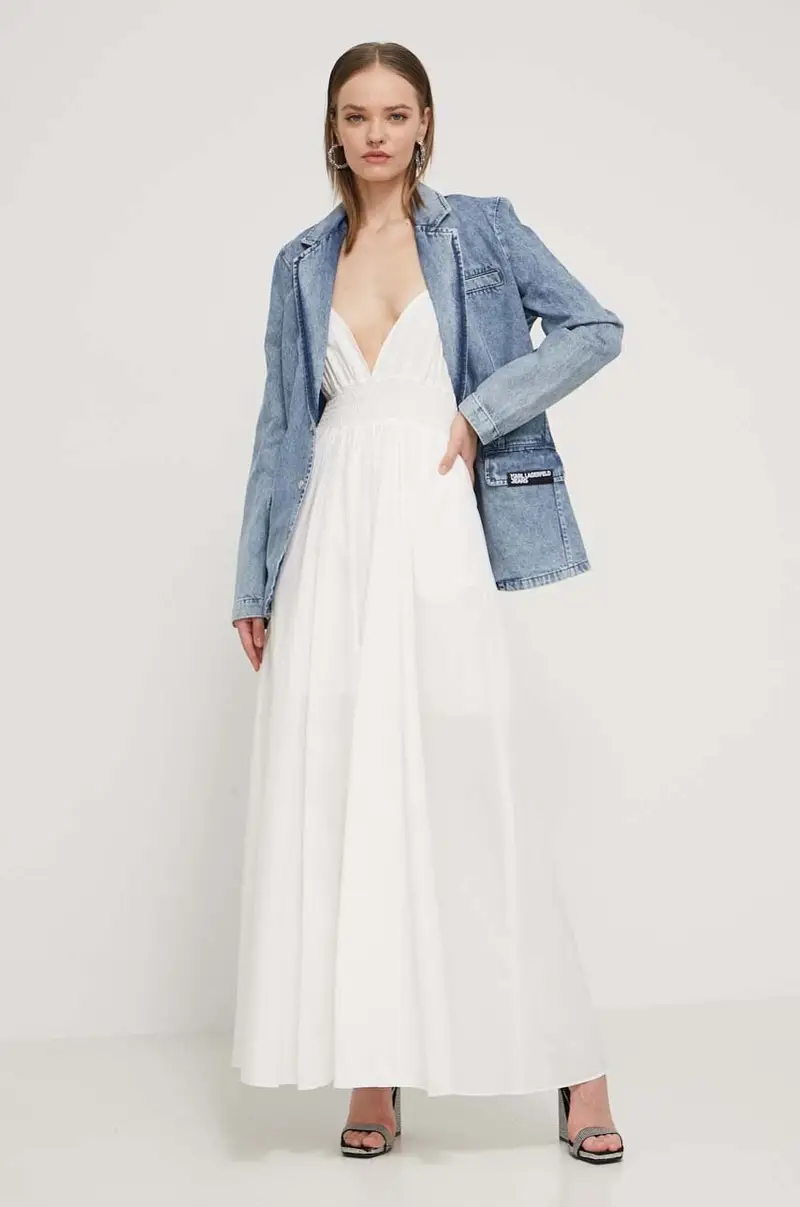 vestito in cotone colore bianco