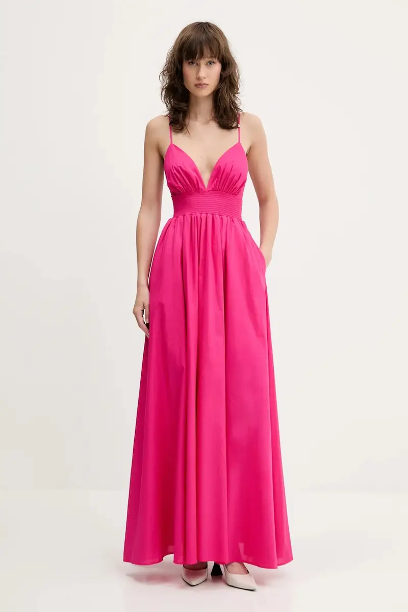 vestito in cotone colore rosa 50536456