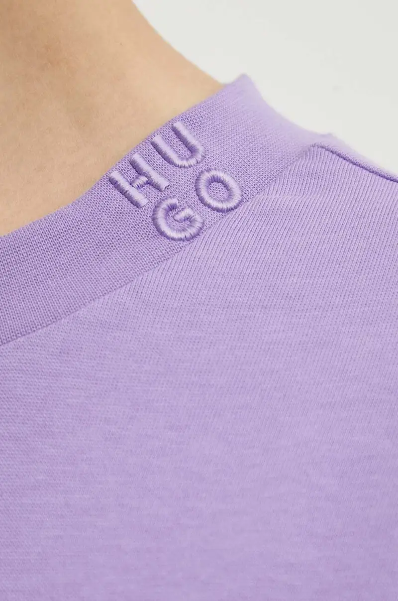 vestito in cotone colore violetto 50521254 miniatura 5