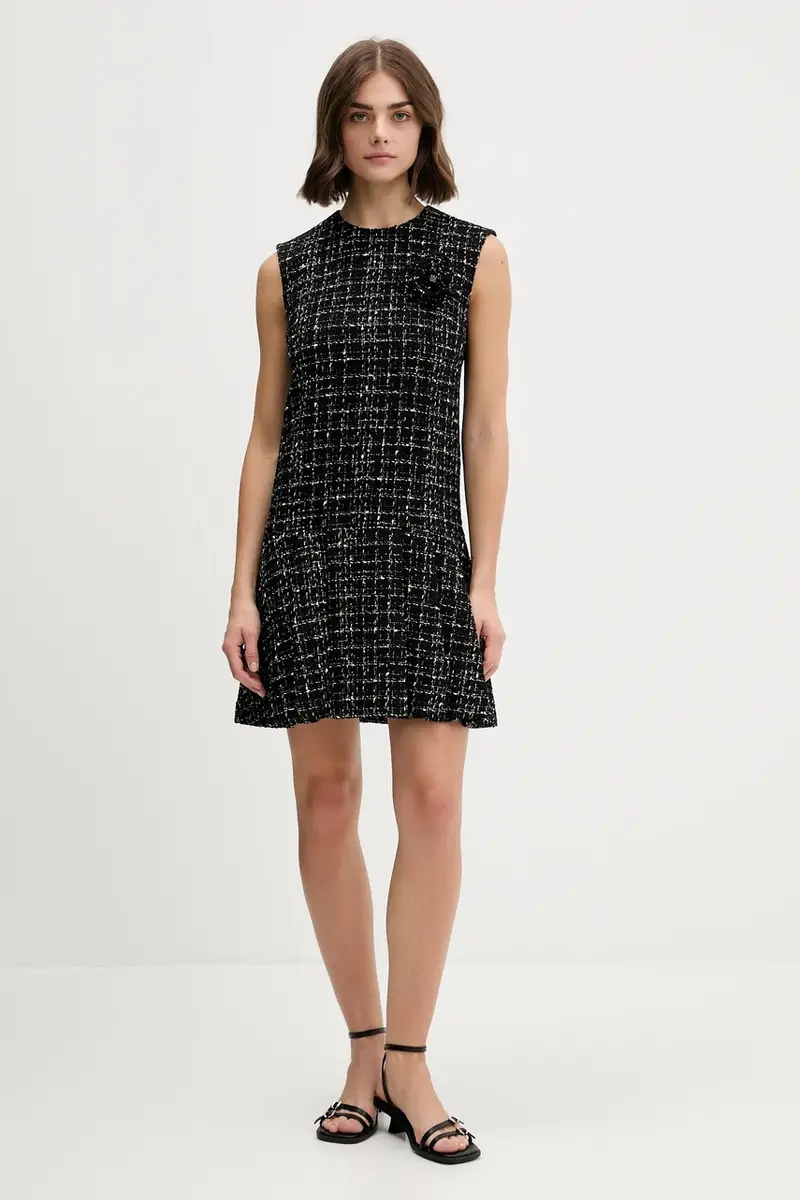 vestito in lana colore nero 50547635 miniatura 2