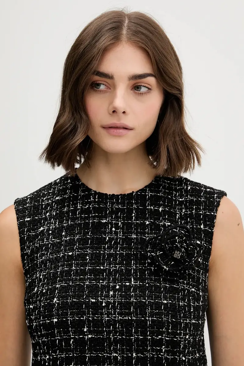 vestito in lana colore nero 50547635 miniatura 4