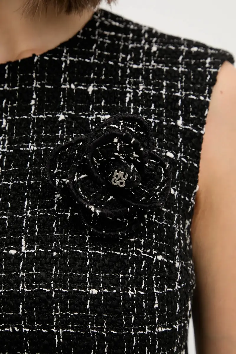 vestito in lana colore nero 50547635 miniatura 5