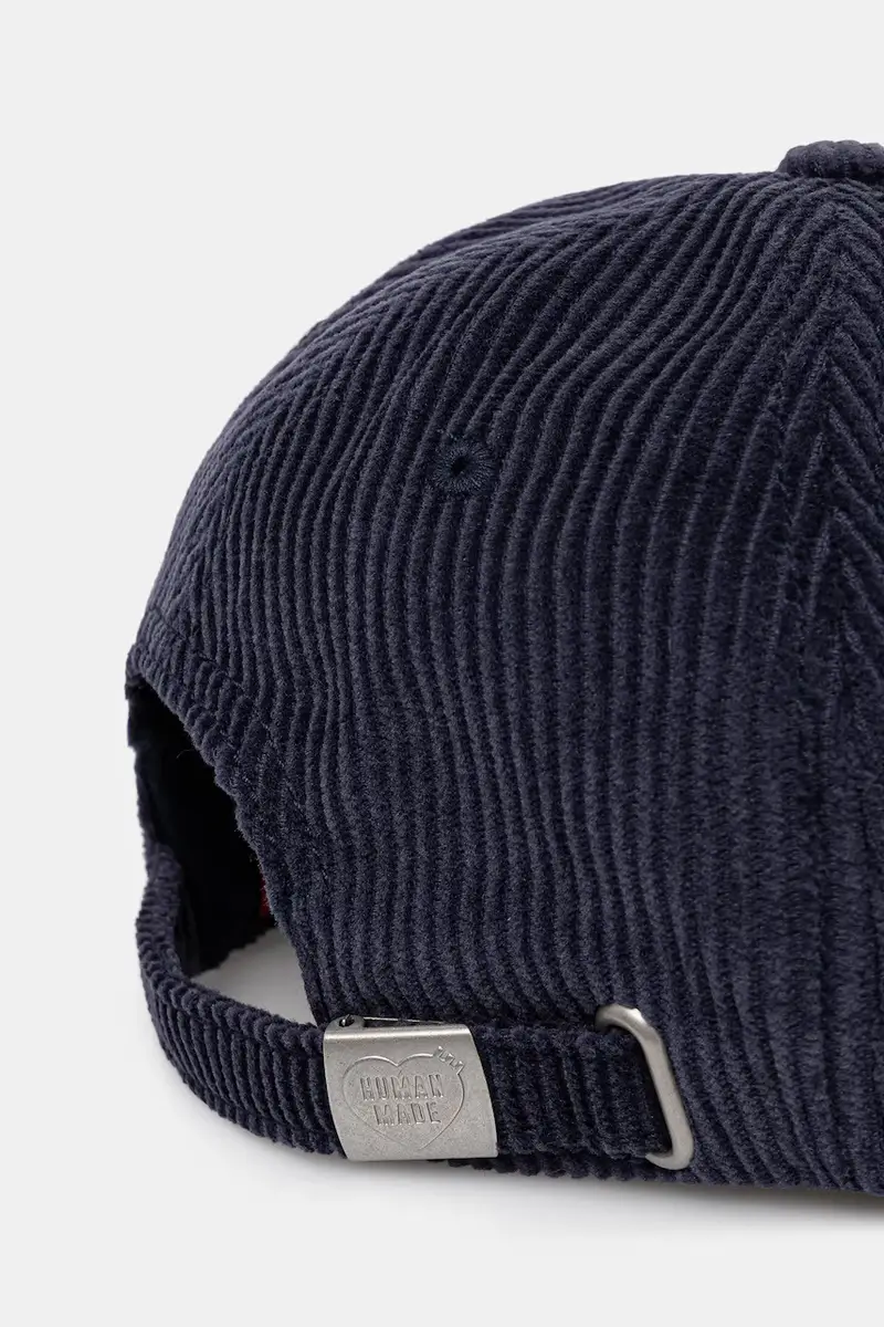 berretto da baseball in cotone 6PANEL CORDUROY Blu navy miniatura 3