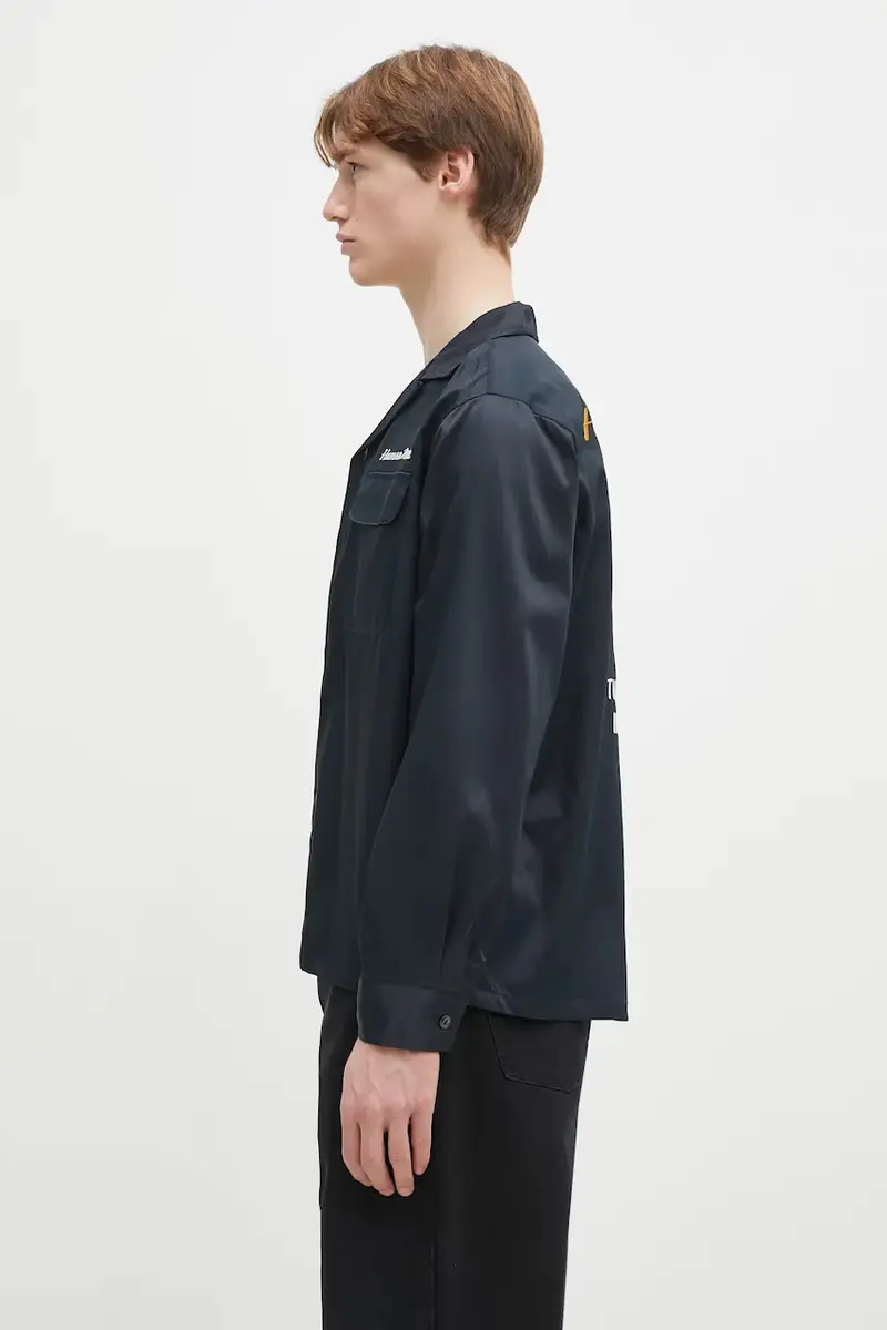 camicia BOWLING SHIRT uomo colore nero HM29SH014 miniatura 2