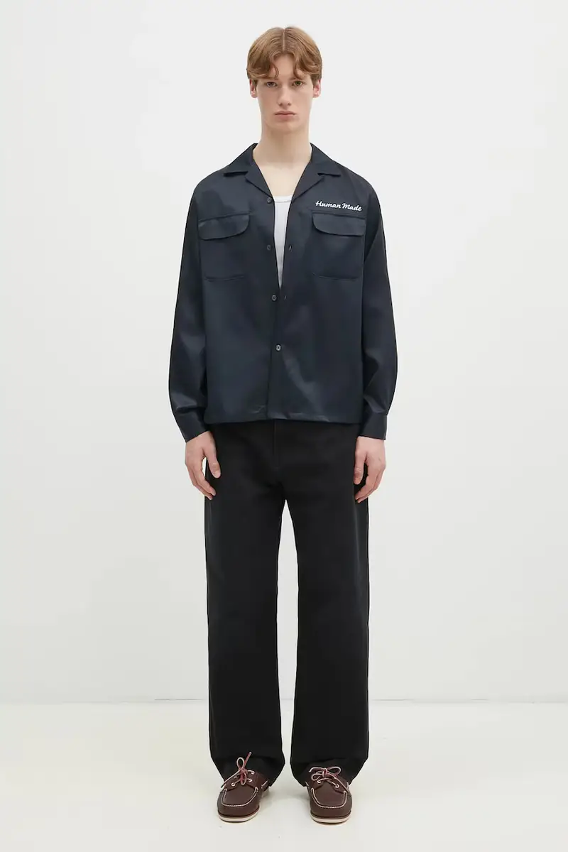 camicia BOWLING SHIRT uomo colore nero HM29SH014 miniatura 5