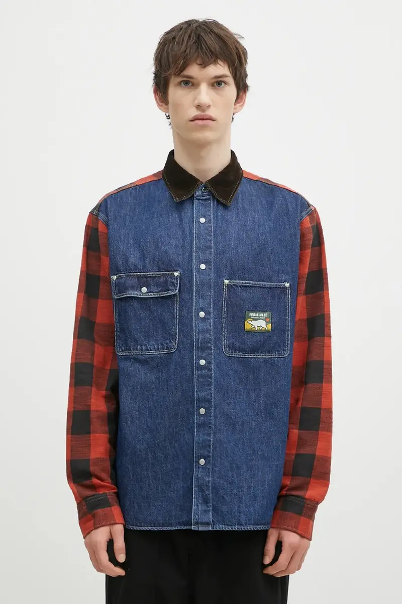 camicia Scout Shirt uomo colore blu HM28SH015