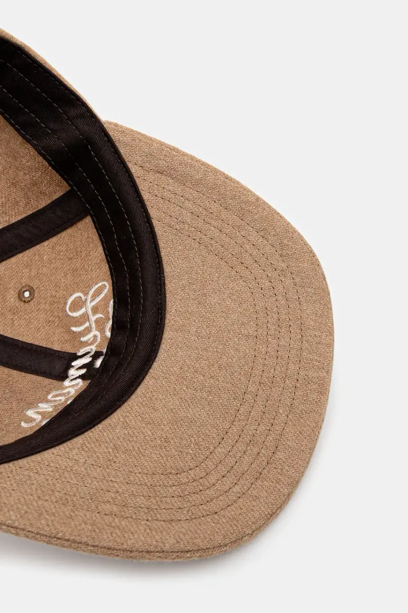 cappello con lana 6PANEL WOOL colore beige HM30GD052 miniatura 4