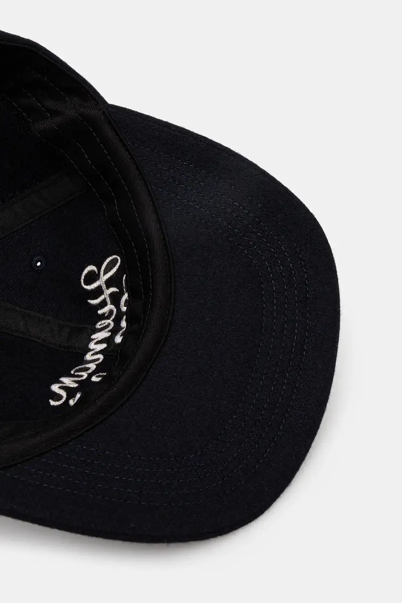 cappello con lana 6PANEL WOOL colore blu navy HM30GD052 miniatura 4