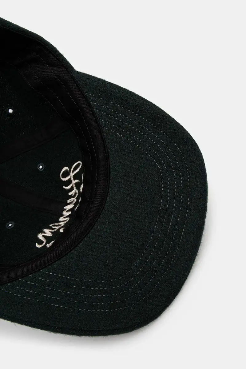 cappello con lana 6PANEL WOOL colore verde HM30GD052 miniatura 4