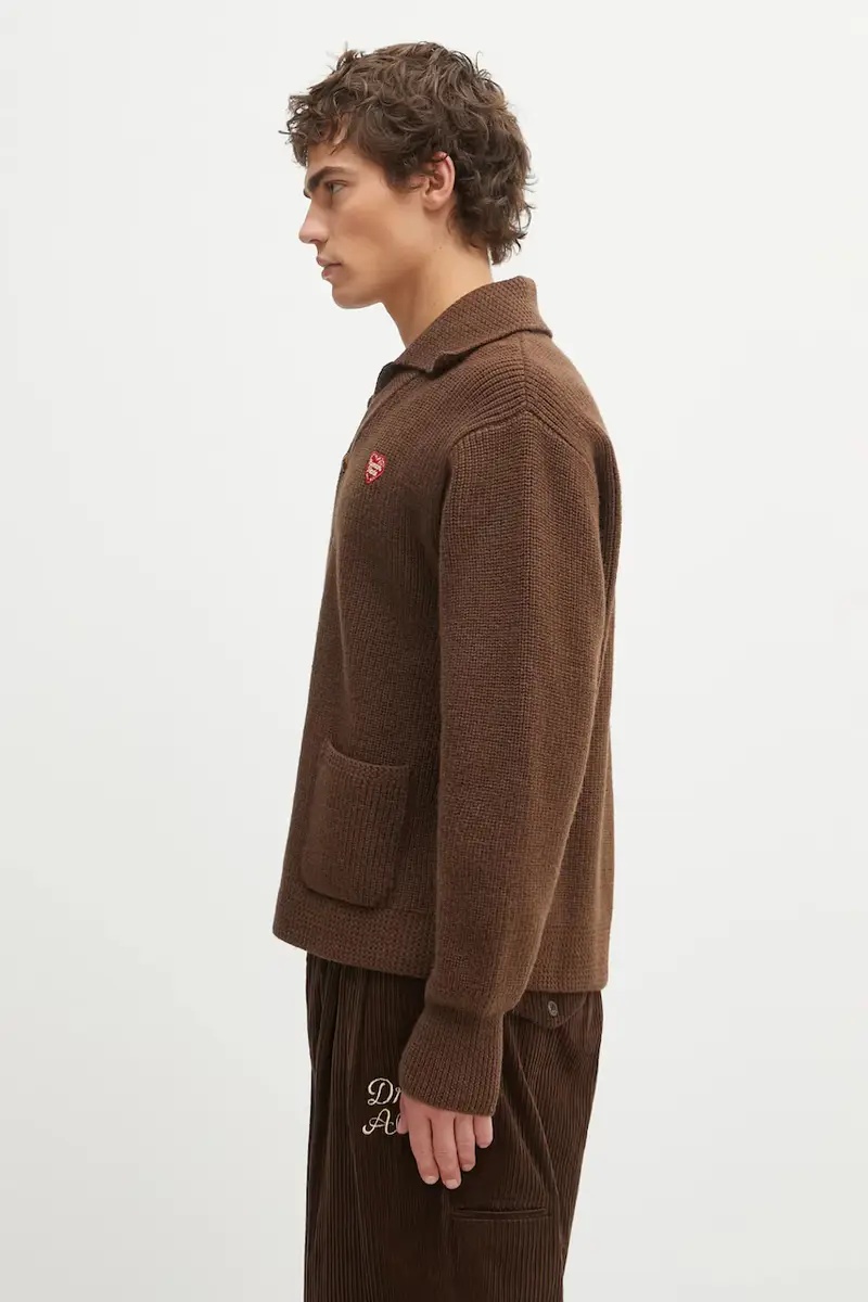 Human Made Cardigan Uomo Marrone 3913731 miniatura 2