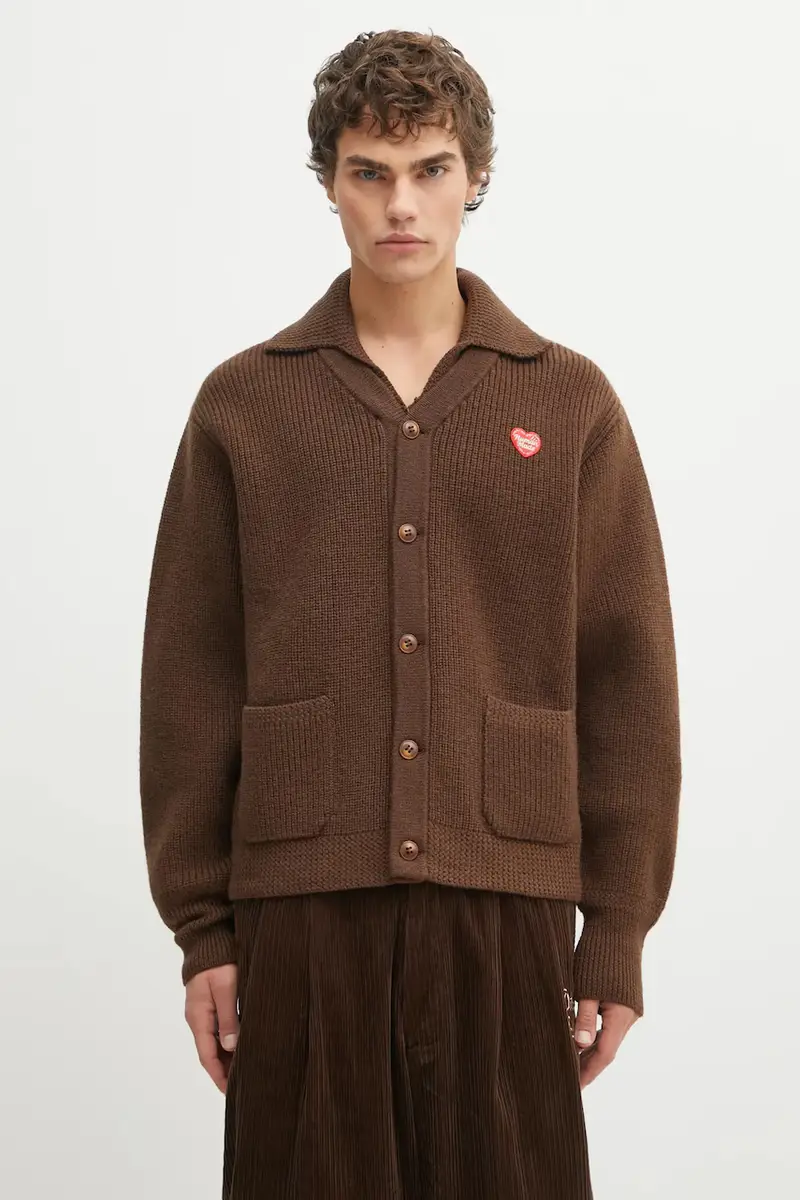 Human Made Cardigan Uomo Marrone 3913731