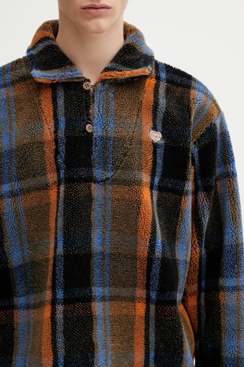 felpa in misto lana KNITTED FLEECE Marrone miniatura 4