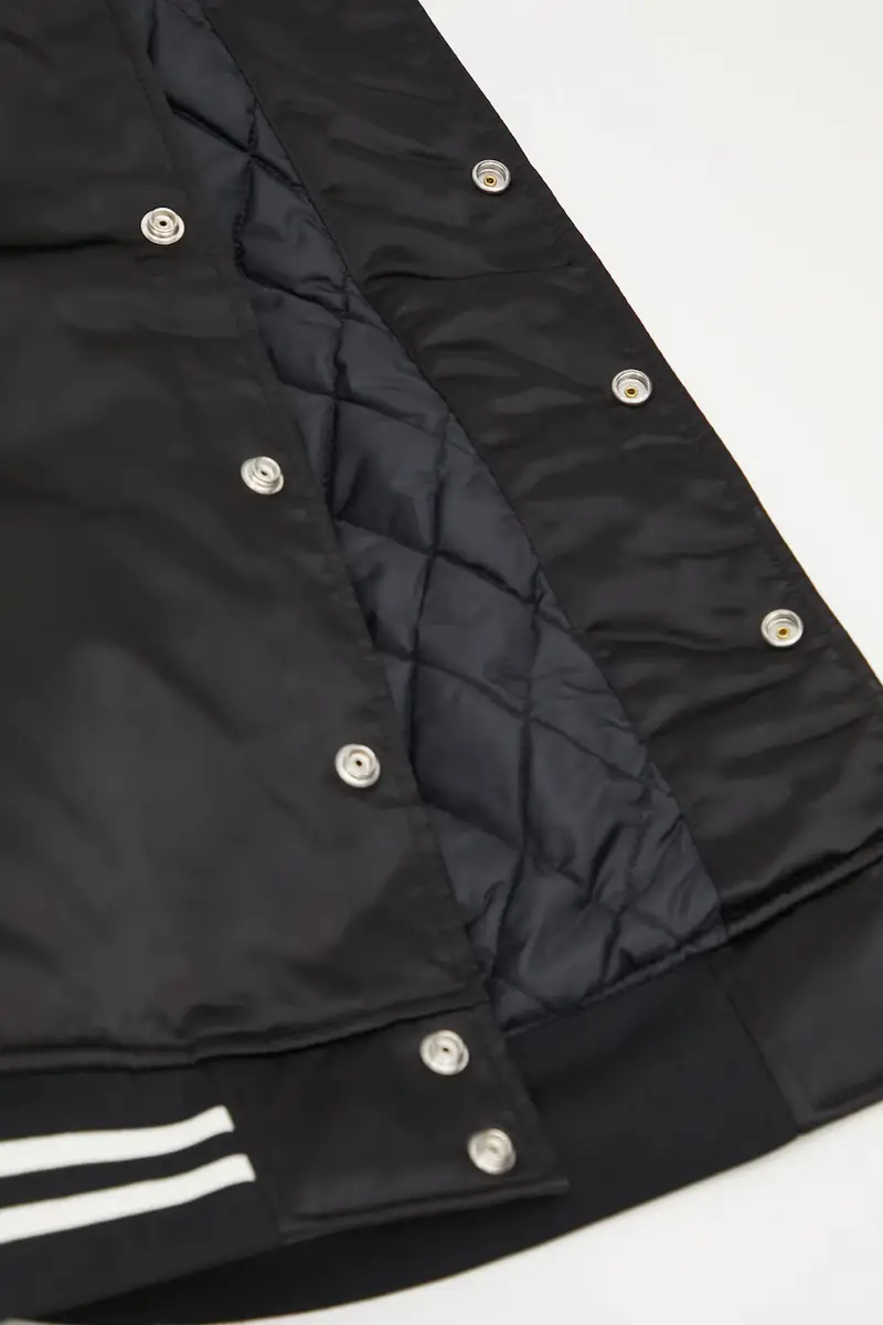 giacca bomber NYLON STADIUM colore nero HM30JK038 miniatura 5