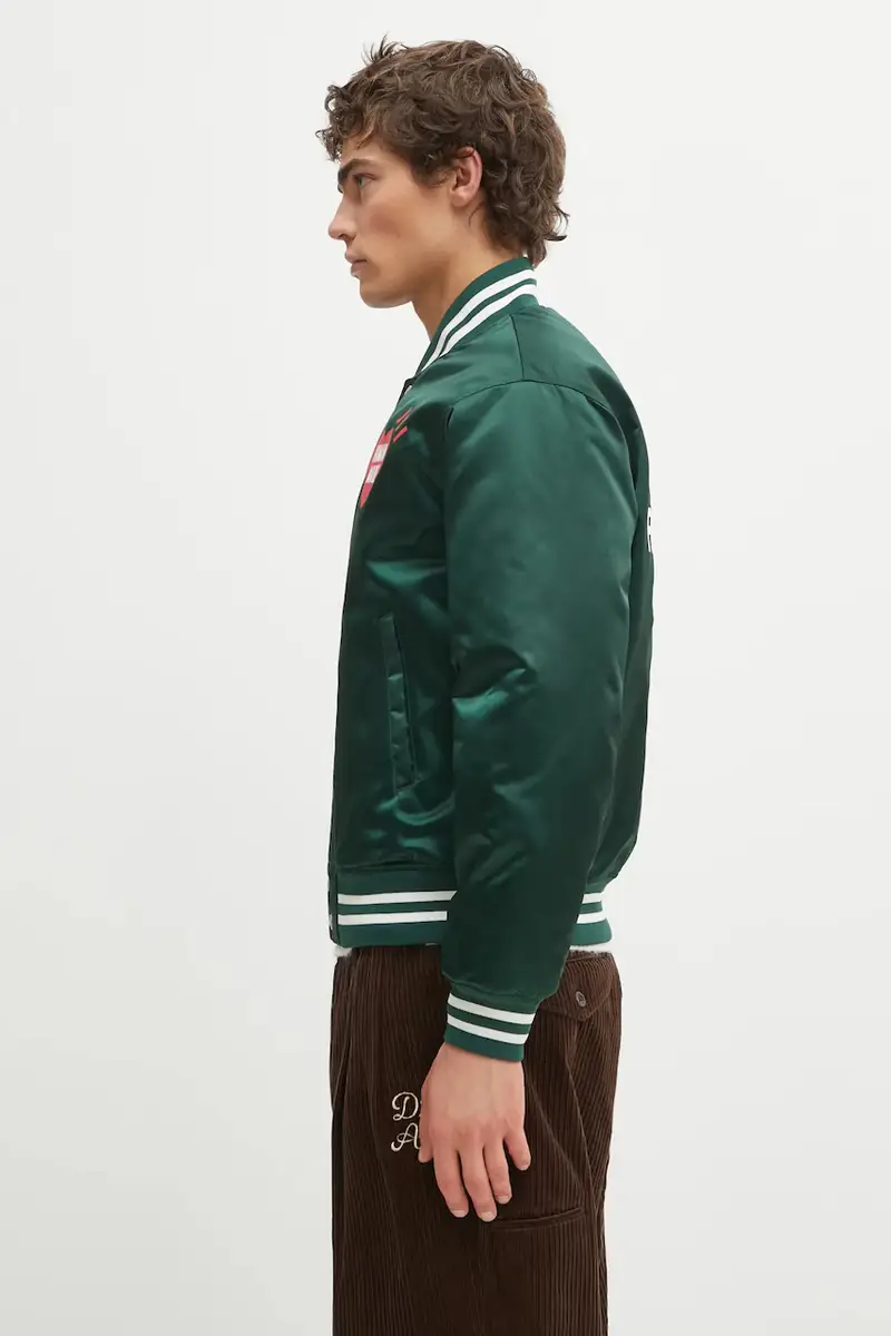 giacca bomber NYLON STADIUM colore verde HM30JK038 miniatura 2