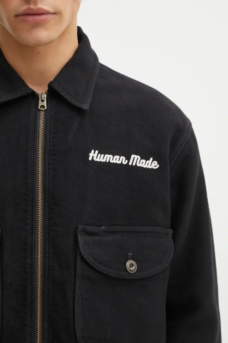 giacca in cotone ZIP-UP WORK colore nero HM30JK009 miniatura 4