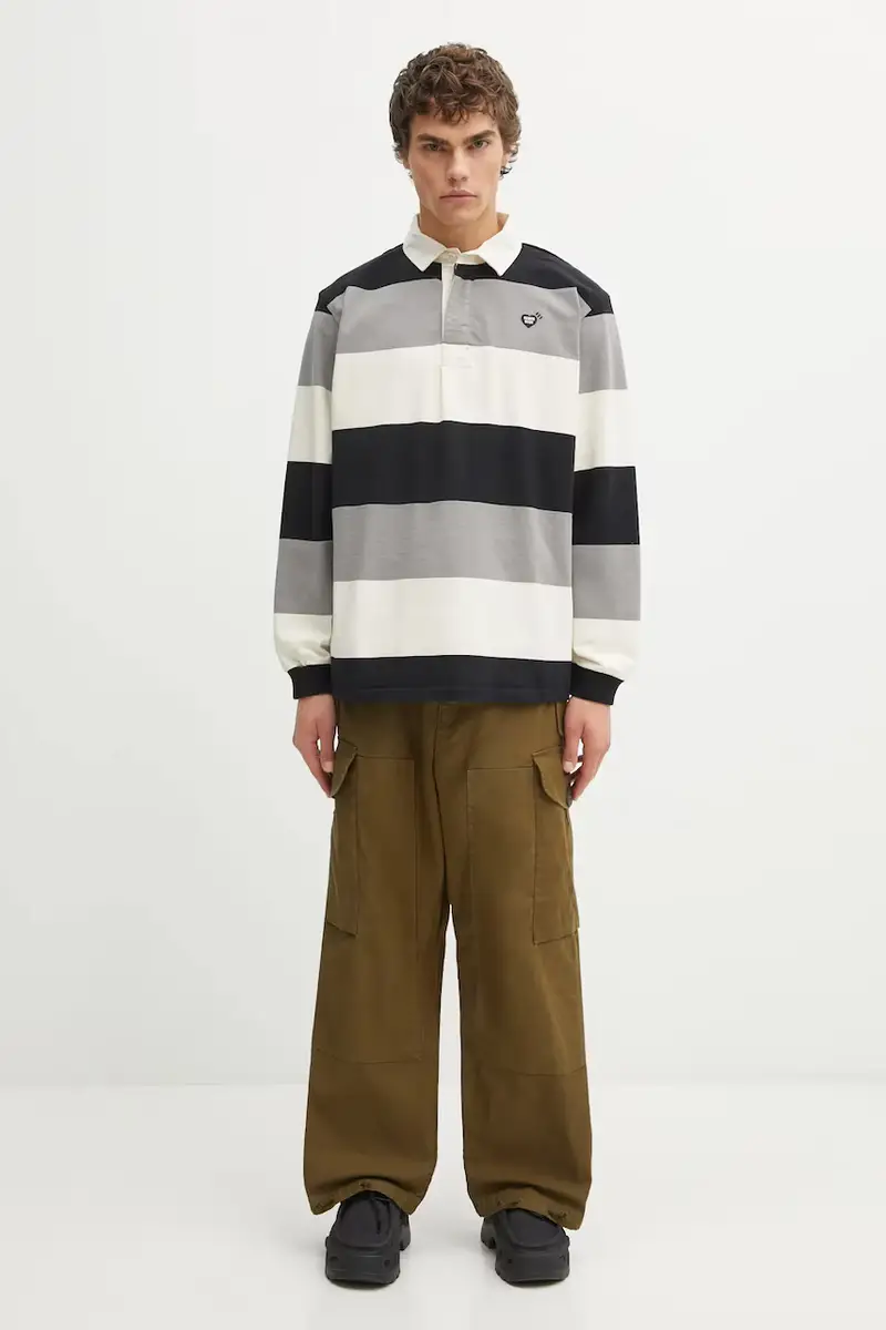 pantaloni in cotone AIR FORCE uomo colore verde HM30PT007 miniatura 4