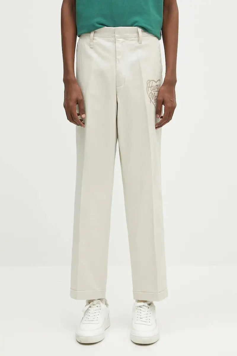 pantaloni in cotone Chino Pants uomo colore beige HM29PT013