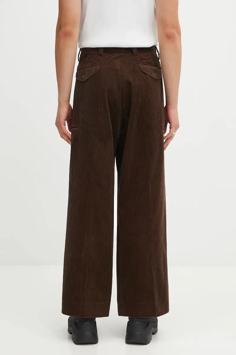 pantaloni in cotone CORDUROY uomo colore marrone HM30PT008 miniatura 3