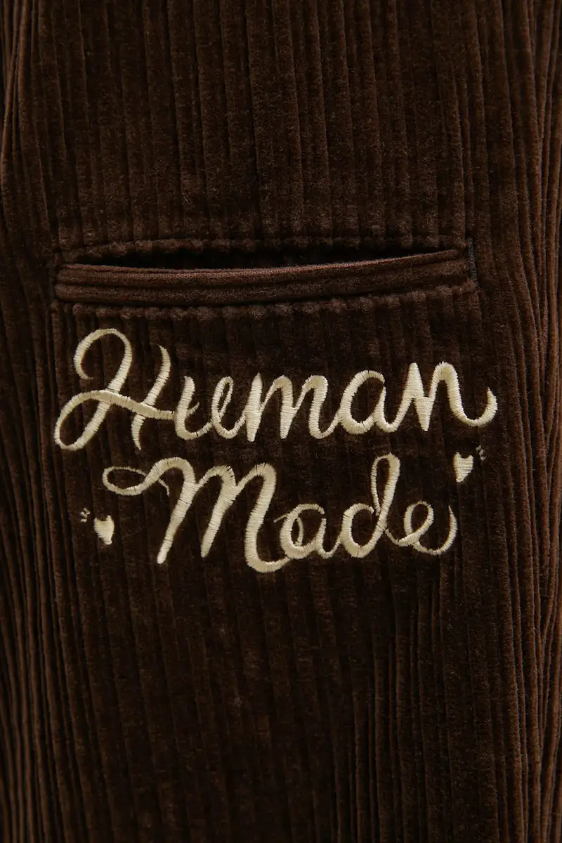 pantaloni in cotone CORDUROY uomo colore marrone HM30PT008 miniatura 5