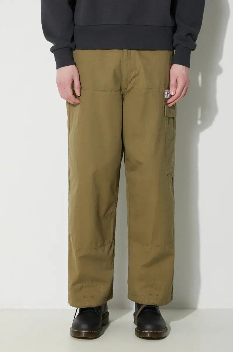 pantaloni in cotone Military Easy colore verde HM26PT014