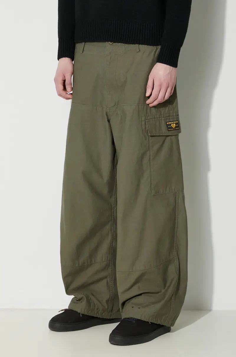 pantaloni in cotone Military Easy Pants colore verde HM27PT002