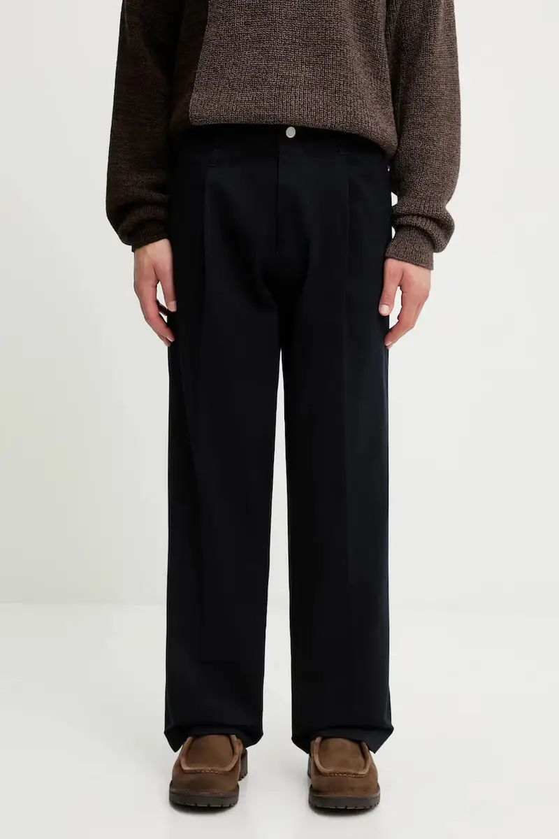 pantaloni in cotone SKATER uomo colore blu navy HM30PT013