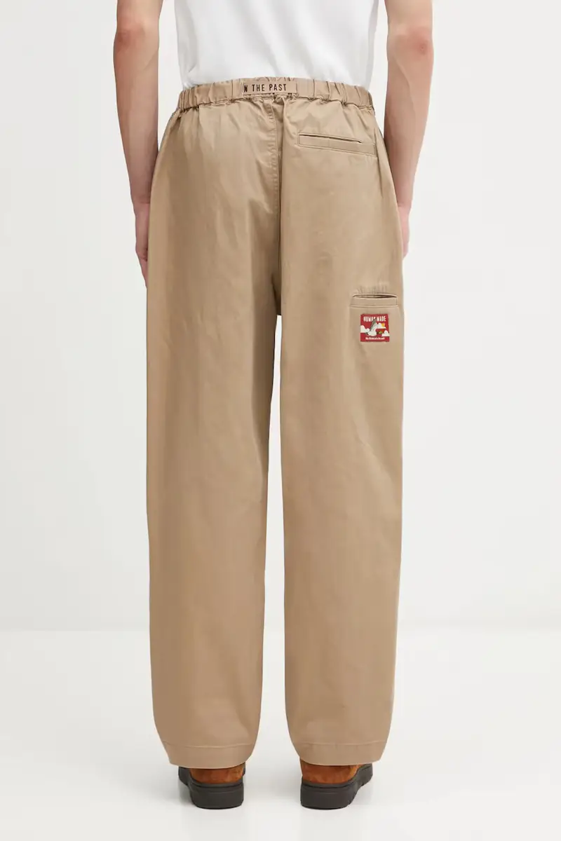 pantaloni in cotone WOVEN PANTS uomo colore beige HM30PT012 miniatura 3