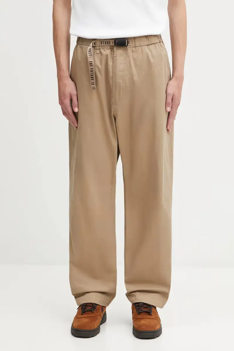 pantaloni in cotone WOVEN PANTS uomo colore beige HM30PT012