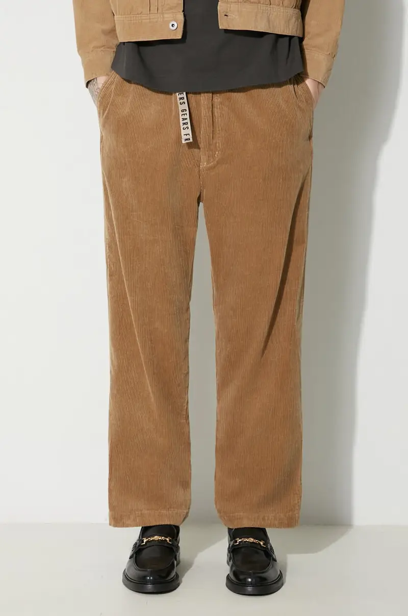 pantaloni in velluto a coste Corduroy Easy colore beige HM26PT017