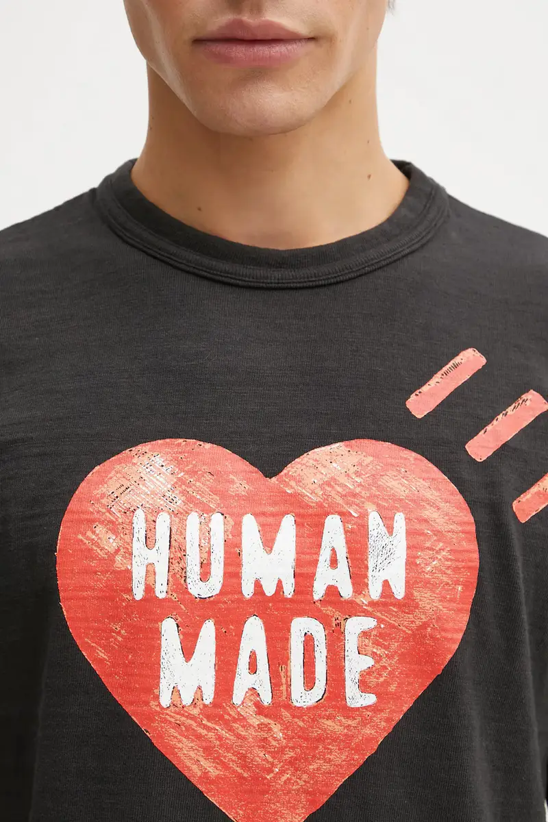Human Made T-shirt Uomo Nero 3913767 miniatura 4